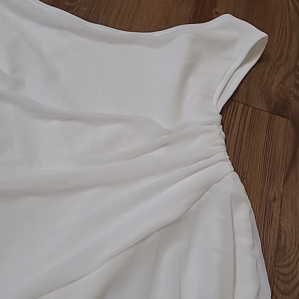 SHEIN White One-Shoulder Dress‎ zise 1XL NEW